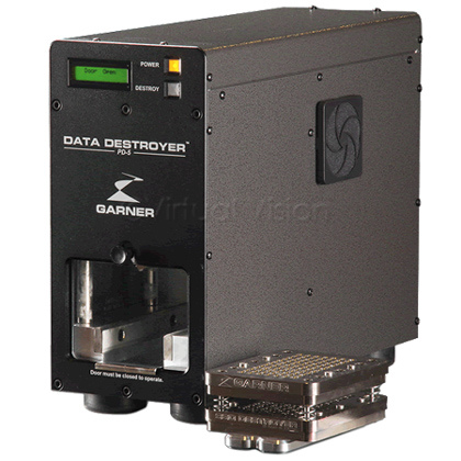 Garner PD-5e IRONCLAD hard disk drive destroyer + Garner SSD-1e SSD adapter